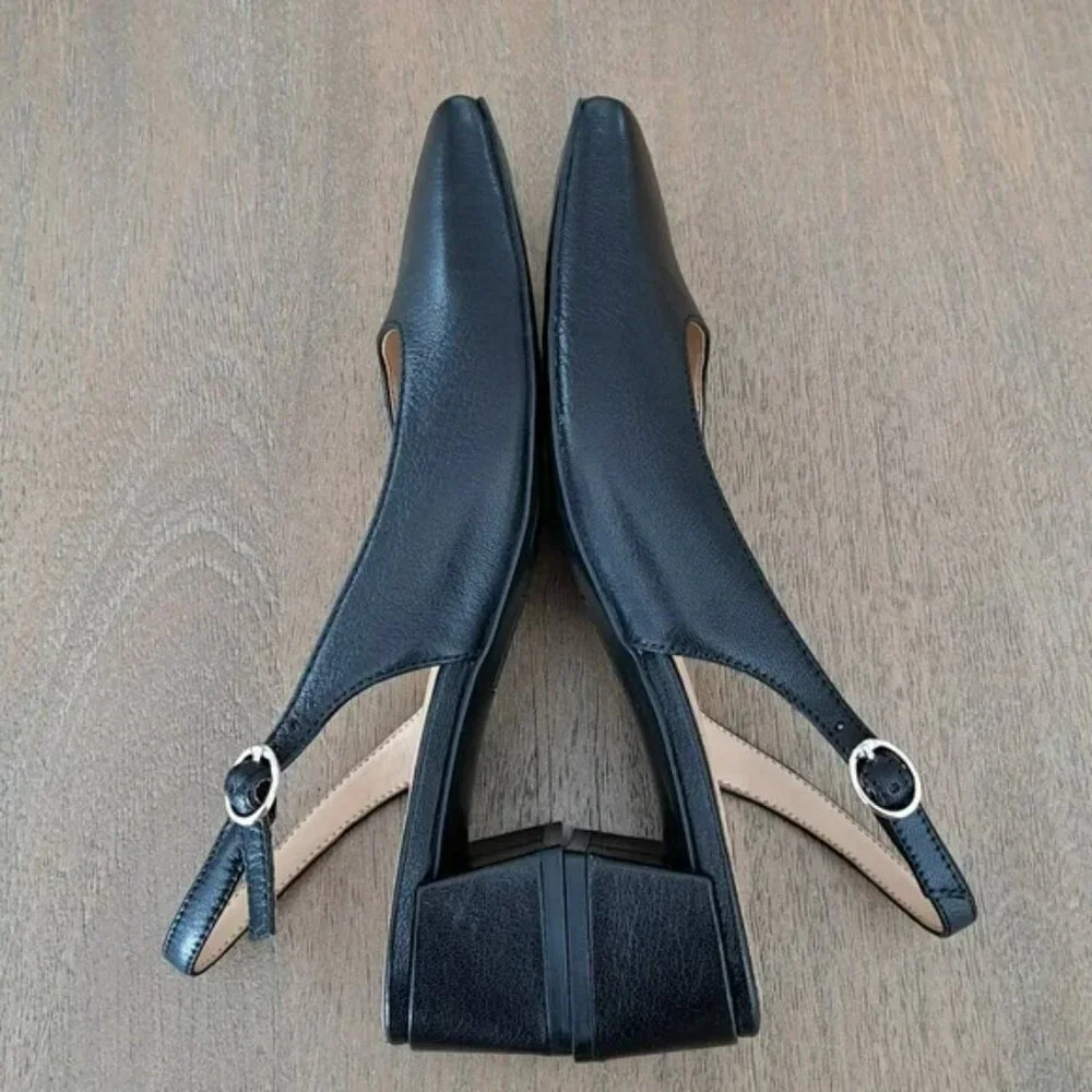 Naturalizer Jayla Slingback Pump - Color: Black Leather - Size: 7.5 Wide - Picture 7 of 9